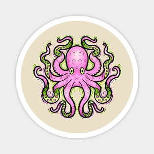 Pink octopus Magnet